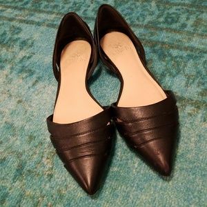 Black Vince Camuto Pointed Flats